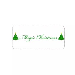 targa targhetta metallo appendere scritta magic christmas idea regalo uomo donna