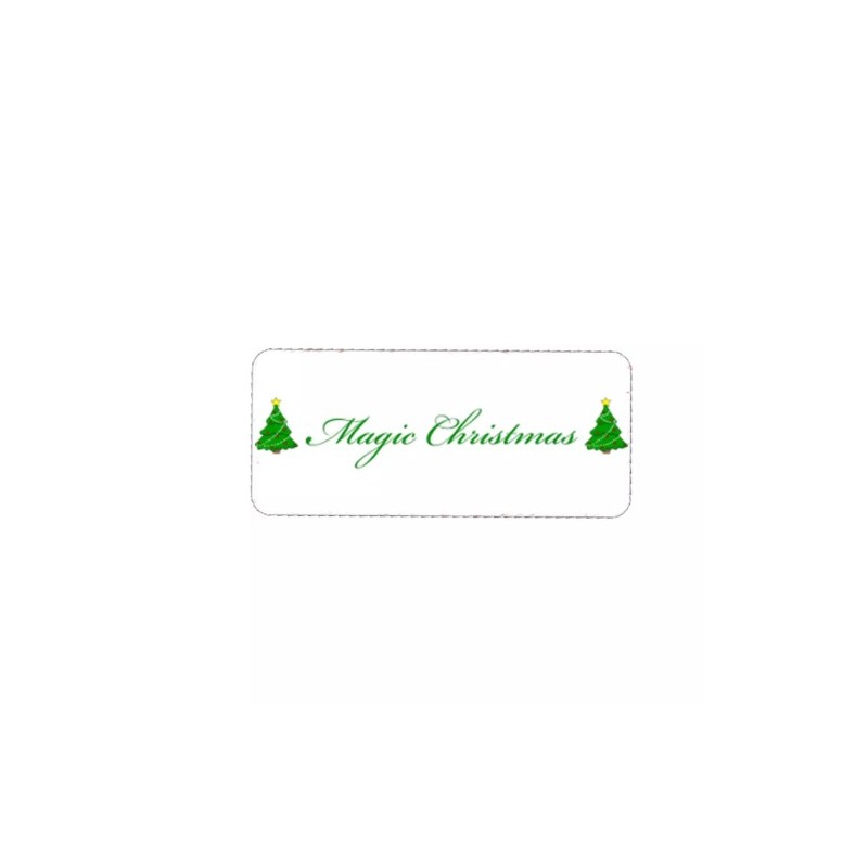 targa targhetta metallo appendere scritta magic christmas idea regalo uomo donna
