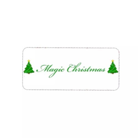 targa targhetta metallo appendere scritta magic christmas idea regalo uomo donna