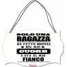 targhetta targa legno mdf 10,4X16,9 scritta solo una ragazza ha fatto breccia