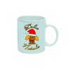 tazza 8 x 10 ceramica scritta dolce natale regalo uomo donna cane con cappello