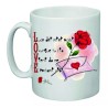 tazza 8 x 10 ceramica scritta love rosa rossa san valentino amore cuore