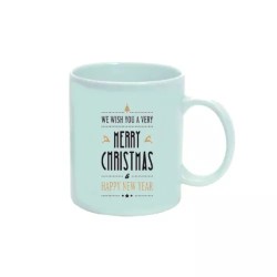 tazza 8 x 10 ceramica scritta merry christmas happy new year regalo uomo donna