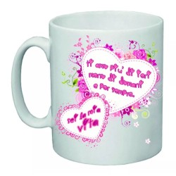 tazza 8 x 10 ceramica scritta ti amo piu di ieri vita san valentino amore cuore