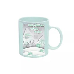 tazza 8 x 10 cm ceramica con scritta merry christmas and happy new year natale
