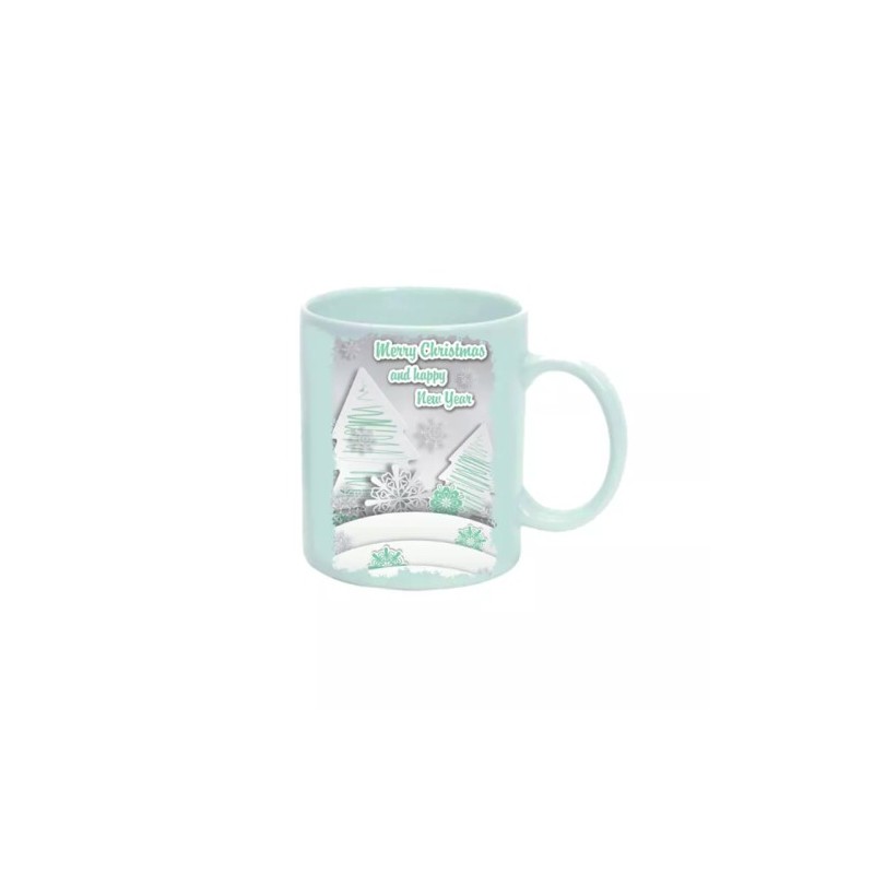tazza 8 x 10 cm ceramica con scritta merry christmas and happy new year natale