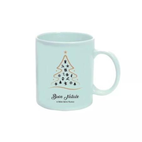 tazza 8 x 10 cm ceramica scritta buon natale felice anno nuovo regalo uomo donna