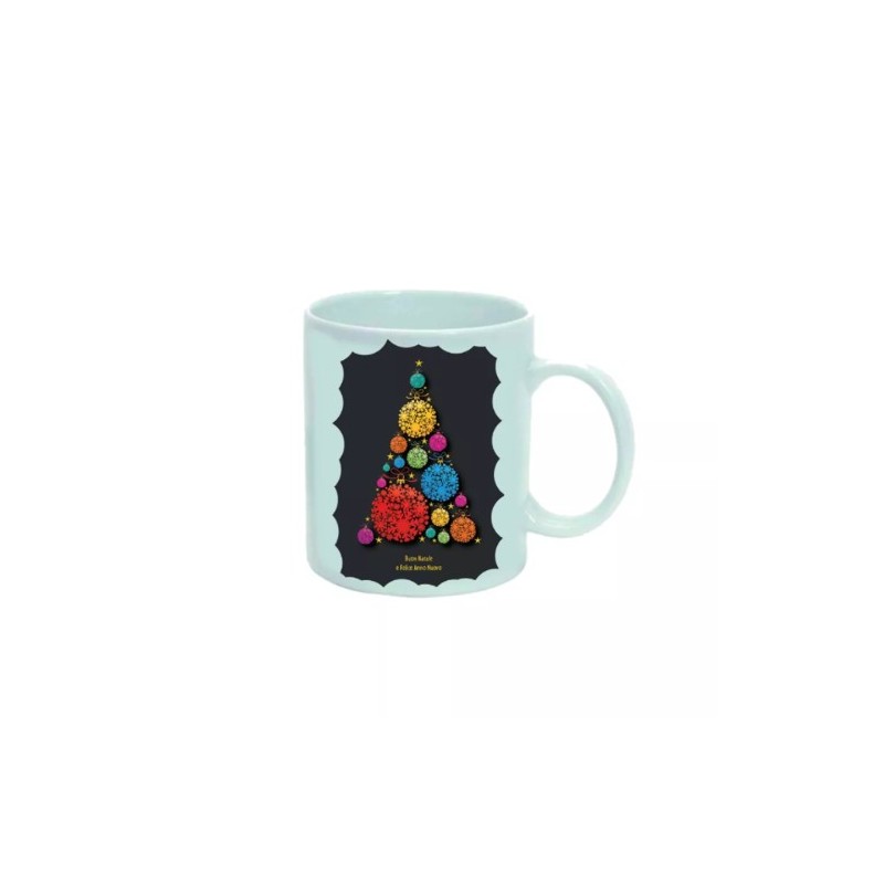 tazza 8 x 10 cm ceramica scritta buon natale felice anno nuovo regalo uomo donna