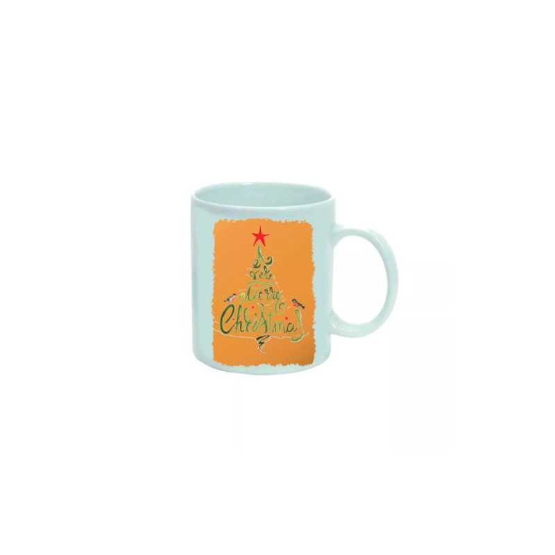 tazza 8 x 10 cm ceramica scritta buon natale merry christmas regalo uomo donna