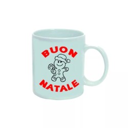 tazza 8 x 10 cm ceramica scritta buon natale regalo uomo donna