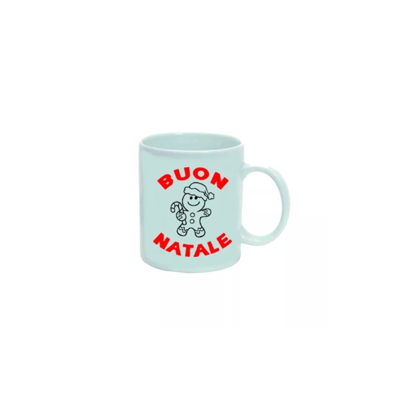 tazza 8 x 10 cm ceramica scritta buon natale regalo uomo donna