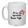 tazza 8x10 ceramica al mio caro dipendente buone feste natale regalo azienda