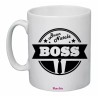 tazza 8x10 ceramica buon natale boss feste regalo azienda colleghi amici capo