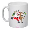 tazza 8x10 ceramica disegno babbo natale e renna regalo idea festa natale
