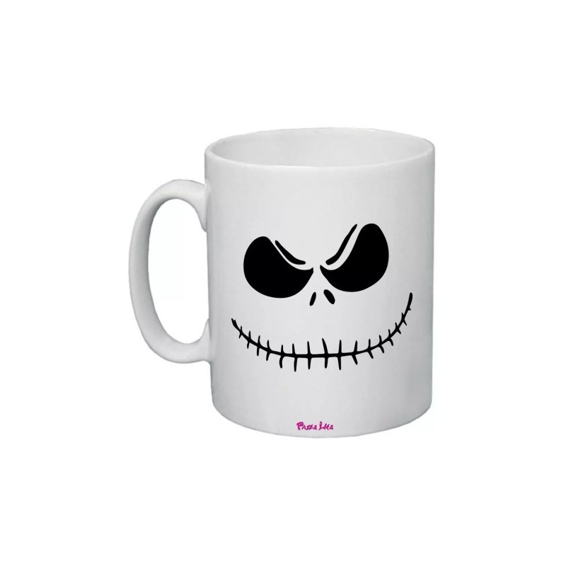 tazza 8x10 ceramica disegno mostro scheletro halloween regalo uomo donna