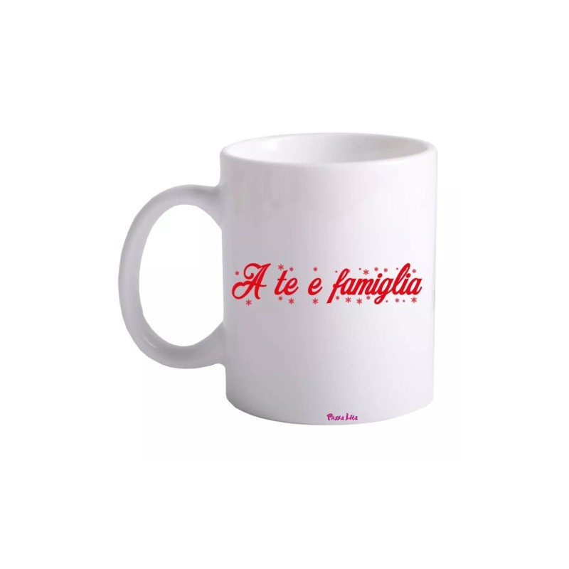 tazza 8x10 ceramica scritta a te e famiglia idea regalo natale festa