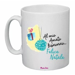 tazza 8x10 ceramica scritta al mio amato bisnonno natale feste regalo nipote