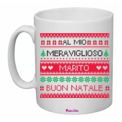 tazza 8x10 ceramica scritta al mio meraviglioso marito buon natale regalo