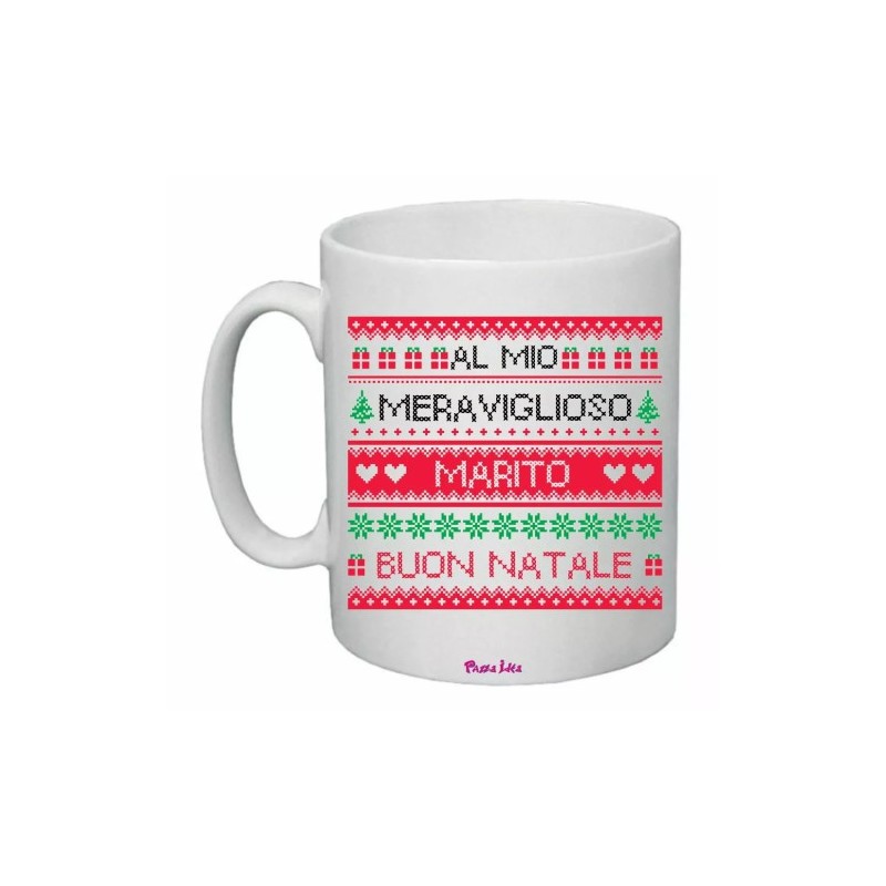 tazza 8x10 ceramica scritta al mio meraviglioso marito buon natale regalo