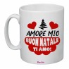 tazza 8x10 ceramica scritta amore mio buon natale ti amo regalo