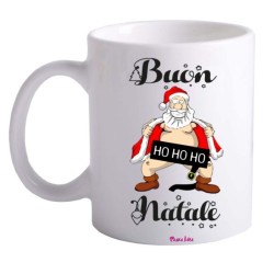 tazza 8x10 ceramica scritta buon natale idea regalo festa babbo natale