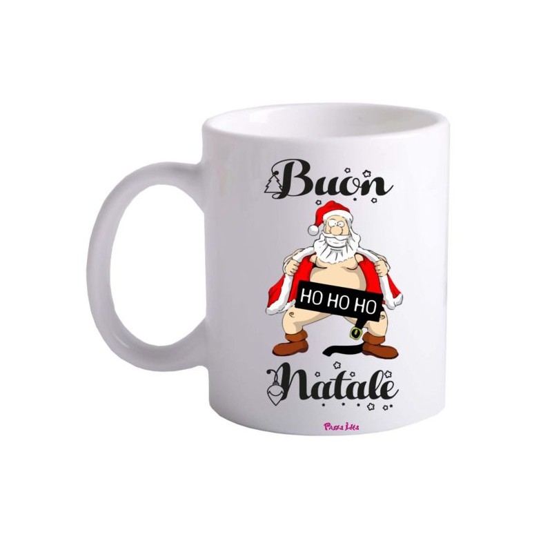 tazza 8x10 ceramica scritta buon natale idea regalo festa babbo natale