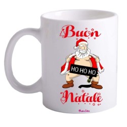 tazza 8x10 ceramica scritta buon natale idea regalo festa babbo natale