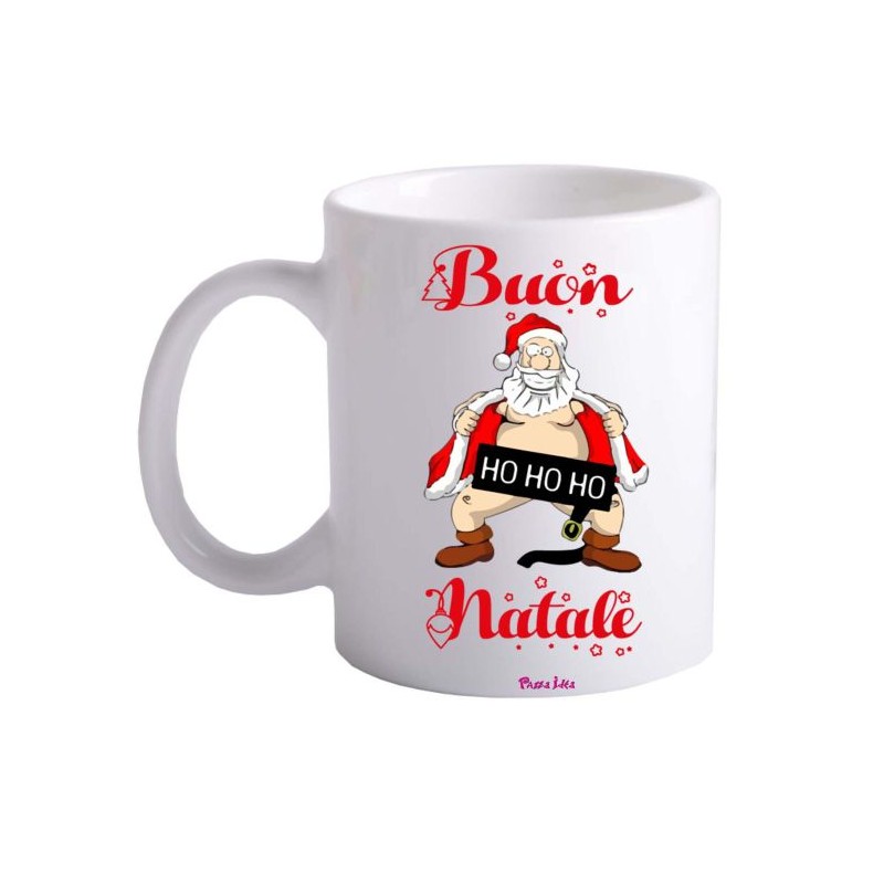 tazza 8x10 ceramica scritta buon natale idea regalo festa babbo natale