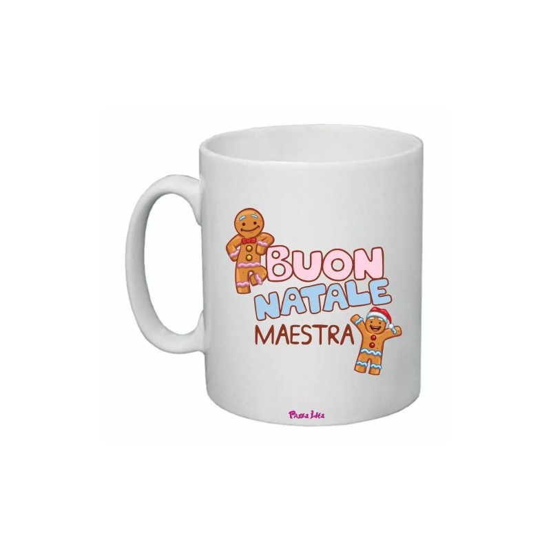 tazza 8x10 ceramica scritta buon natale maestra regalo buon feste scuola alunni
