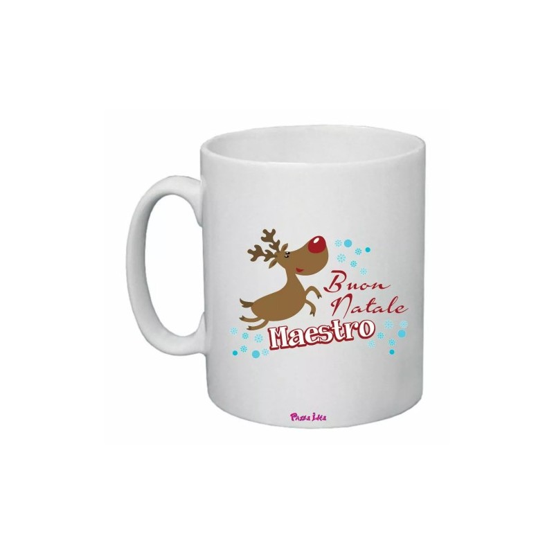 tazza 8x10 ceramica scritta buon natale maestro regalo buon feste scuola alunni