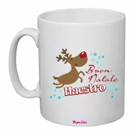 tazza 8x10 ceramica scritta buon natale maestro regalo buon feste scuola alunni