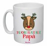tazza 8x10 ceramica scritta buon natale papa' natale regalo figlio festa