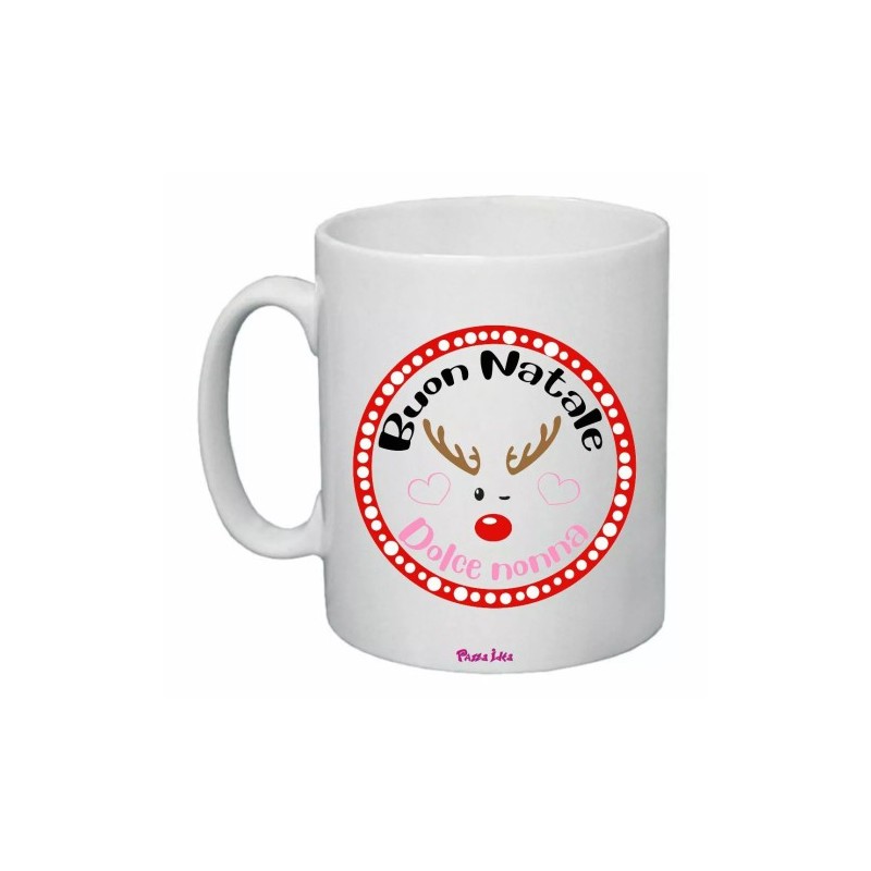 tazza 8x10 ceramica scritta buona natale dolce nonna festa natale regali nipoti
