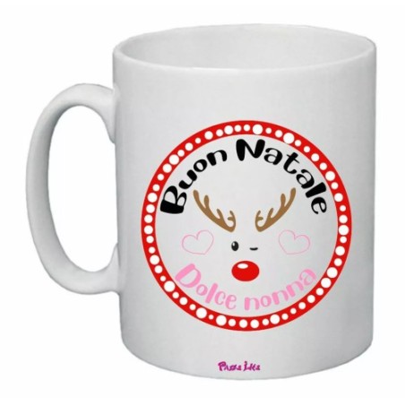 tazza 8x10 ceramica scritta buona natale dolce nonna festa natale regali nipoti