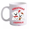 tazza 8x10 ceramica scritta christmas family regalo idea festa natale