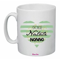 tazza 8x10 ceramica scritta dolce natale nonno regalo buon feste nipoti