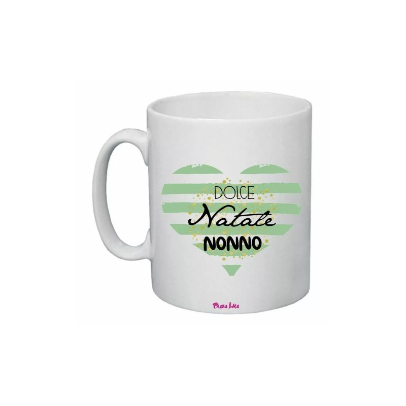 tazza 8x10 ceramica scritta dolce natale nonno regalo buon feste nipoti