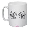 tazza 8x10 ceramica scritta halloween mani scheletro regalo uomo donna