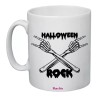 tazza 8x10 ceramica scritta halloween rock scheletro regalo uomo donna