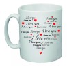 tazza 8x10 ceramica scritta i love you cuore idea regalo san valentino