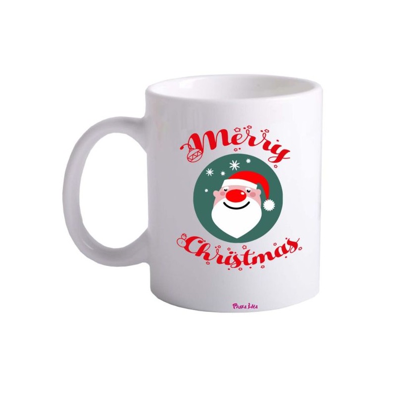 tazza 8x10 ceramica scritta merry christmas idea regalo festa buon natale