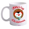 tazza 8x10 ceramica scritta merry christmas pinguino regalo festa buon natale