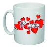 tazza 8x10 ceramica scritta ti amo cuore cuori rossi idea regalo san valentino