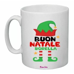 tazza 8x10 cm ceramica scritta buon natale sorella regalo sorella buon natale