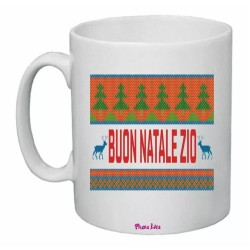 tazza 8x10 cm ceramica scritta buon natale zio regalo nipoti zii