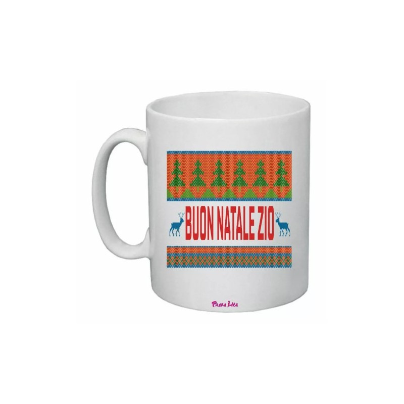 tazza 8x10 cm ceramica scritta buon natale zio regalo nipoti zii
