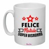 tazza 8x10 cm ceramica scritta felice natale super bisnonno regalo nonni