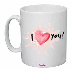 tazza 8x10 i love you regalo uomo donna cuore amore festa innamorati sole