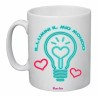 tazza 8x10 scritta illumini il mio mondo uomo donna cuore amore festa innamorati