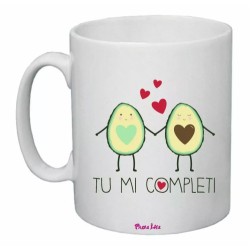 tazza 8x10 scritta tu mi completi festa innamorati regalo uomo donna cuore